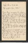 Nachlass Franz Steindachner, Brief von Madz? an Franz Steindachner (27.04.1881), Inv.Nr. 322.01, Seite 1